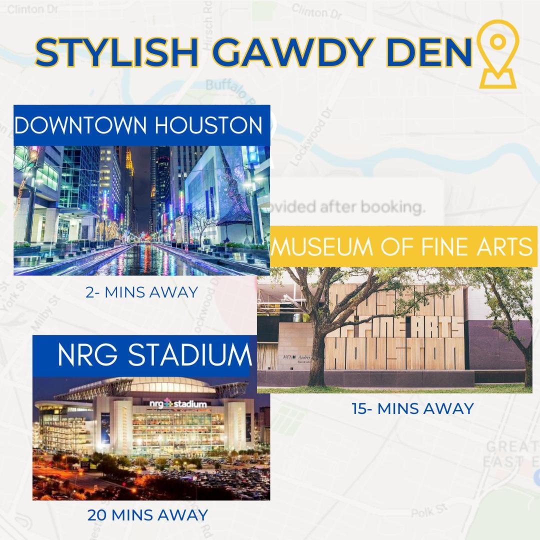 Apartment The Gawdy Den With Fast Wifi 2 Minutes From Downtown Houston!